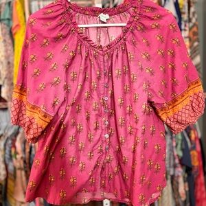 Sundance Boho Peasant Blouse SIZE PS